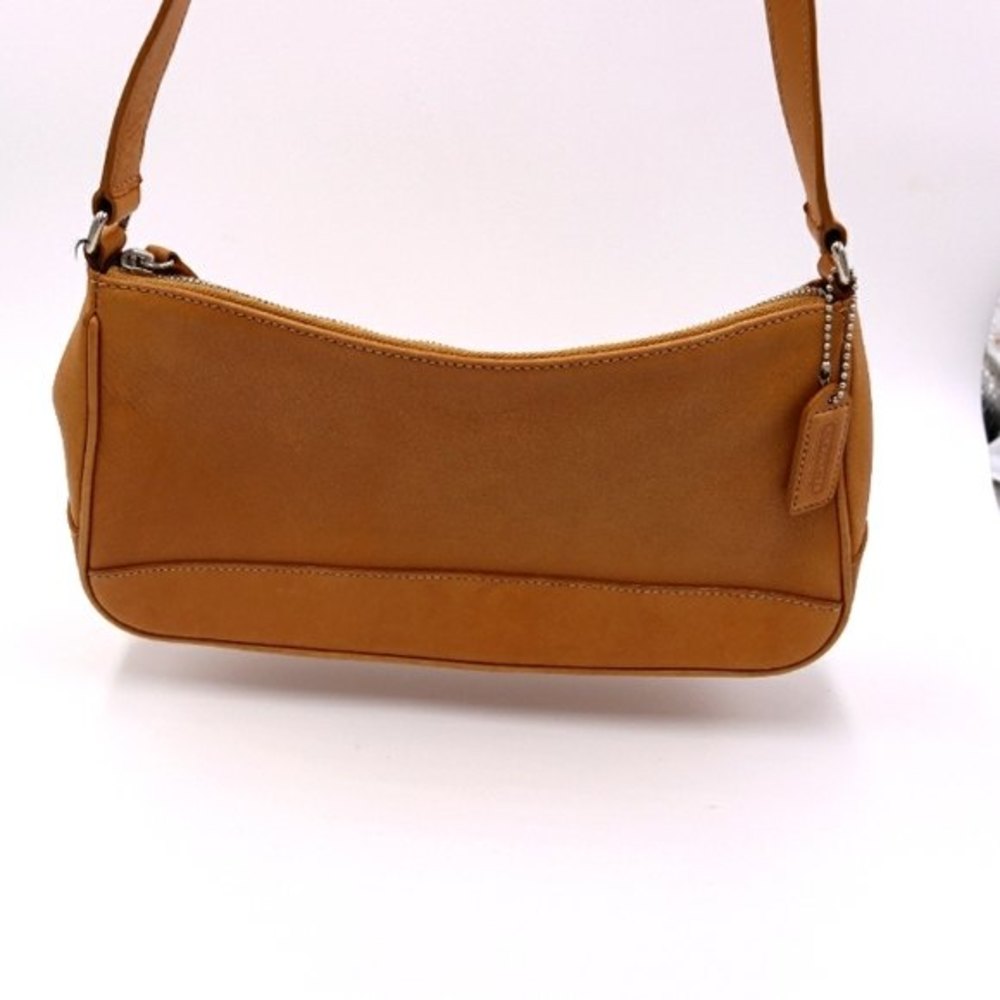 Coach Baguette Brown Leather Shoulder Bag Boho